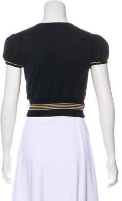 Dolce & Gabbana Short Sleeve Crop Top