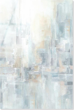 Art Remedy Grey Abstract City Acrylic Print Patel Art Prints