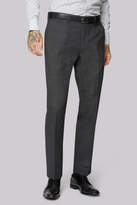 Thumbnail for your product : Moss Bros Wool Rich Machine Washable Grey Semi Plain Pants