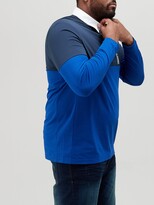 Thumbnail for your product : Boss Big & Tall One Story Plisy Long Sleeve Polo Shirt - Bright Blue