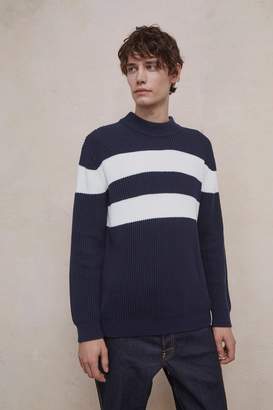 French Connenction Bold Stripe Turtle Neck Jumper