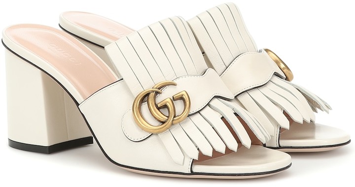 Gucci Marmont leather sandals - ShopStyle Clothes and Shoes