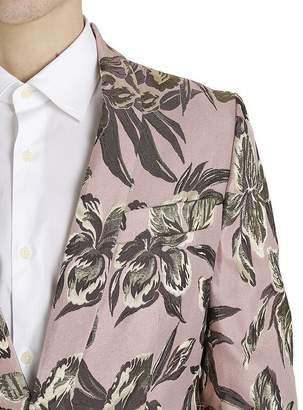 Christian Pellizzari Lurex Floral Jacquard Jacket For Lvr