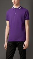 Thumbnail for your product : Burberry Striped Collar Polo Shirt