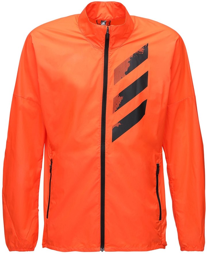 adidas terrex jacket orange