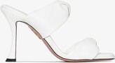 Thumbnail for your product : Aquazzura White Twist 95 Leather Sandals