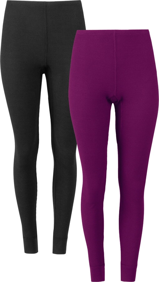 Fruit of the Loom Women’s Recycled Waffle Thermal Bottom 2PK, Sizes XS-4XL