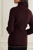 Thumbnail for your product : Altuzarra Loretta Ribbed Cashmere Turtleneck Sweater - Burgundy