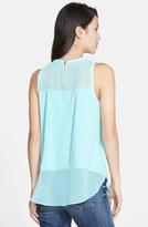 Thumbnail for your product : Vince Camuto Chiffon Panel Knit Sleeveless Top