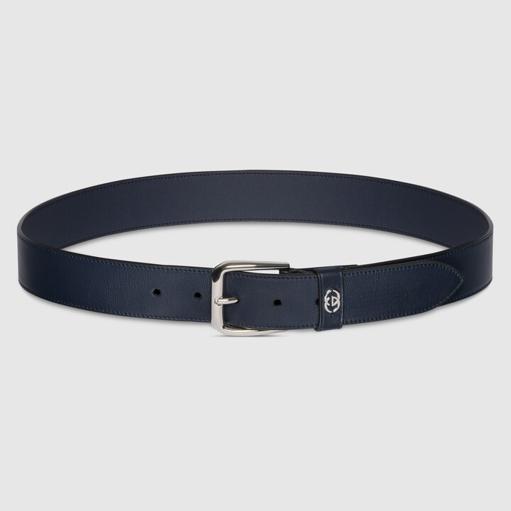 Belt with Interlocking G detail