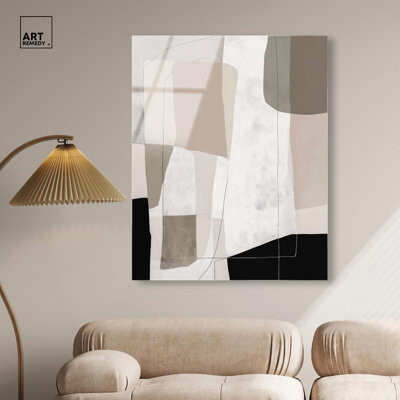 Art Remedy Neutral Forms II Acrylic Modern Wall Decor by Art Remedy, Ready to Hang