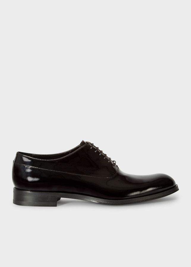 Men's Black Patent Leather 'Noam' Oxford Shoes - ShopStyle