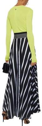 Diane von Furstenberg Striped Woven Maxi Skirt