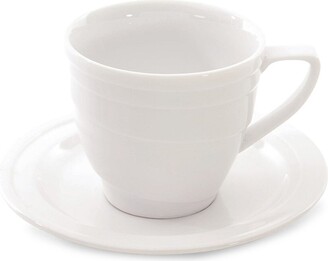 BergHOFF Essentials 3.5oz Porcelain Espresso Cup & Saucers, Set of 4