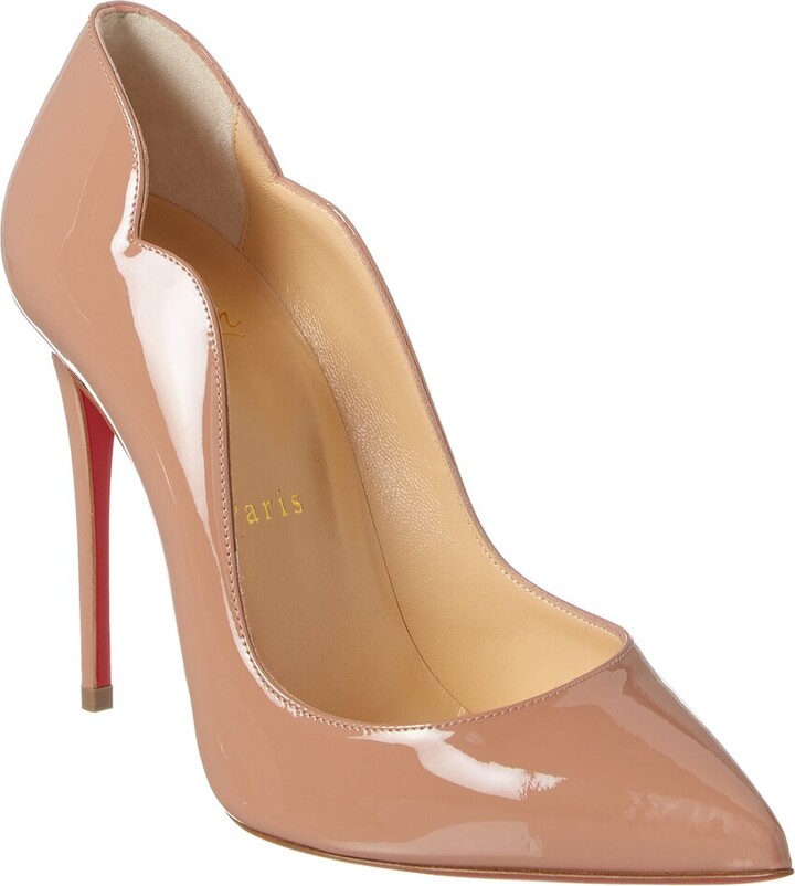 Christian Louboutin, Hot Chick 100 patent red pumps