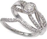 Thumbnail for your product : Macy's Diamond Twist Interlocking Bridal Set (1/2 ct. t.w.) in 14k White Gold