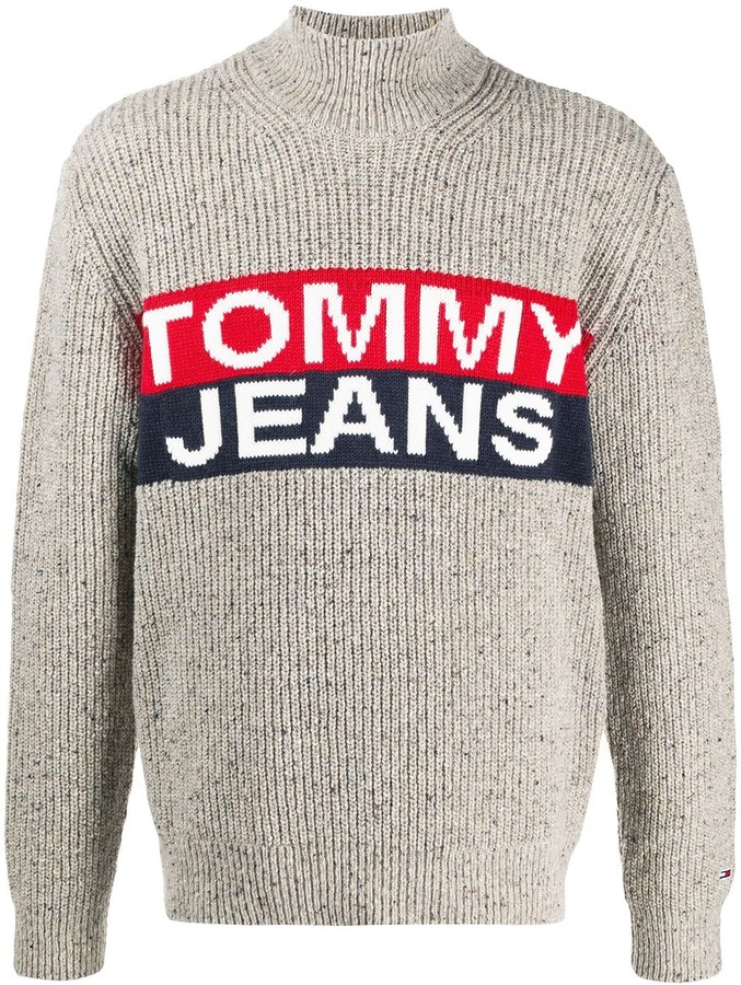 tommy jeans logo jumper