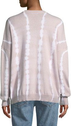 ATM Anthony Thomas Melillo Tie-Dye Cotton-Cashmere Crewneck Sweater