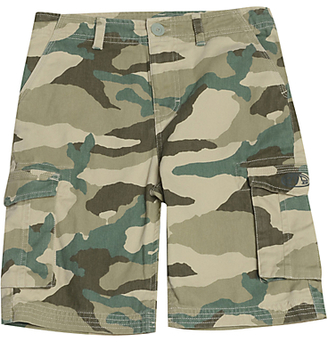 Animal Boys' Camouflage Print Cargo Shorts, Green