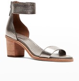 Thumbnail for your product : Frye Brielle Metallic Zip-Cuff High-Heel Sandals