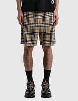 Thumbnail for your product : Burberry Vintage Check Technical Twill Shorts