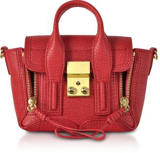 3.1 Phillip Lim Red Leather Pashli Nano Satchel Bag