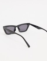 Thumbnail for your product : Jeepers Peepers slim square sunglasses in black