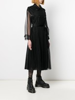 Thumbnail for your product : RED Valentino Long Point D'esprit Tulle Coat
