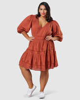 Thumbnail for your product : Sunday In The City Women's Red Mini Dresses - Doin It V Neck Dress