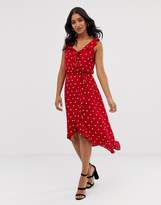 Thumbnail for your product : Oasis spotty wrap midi dress