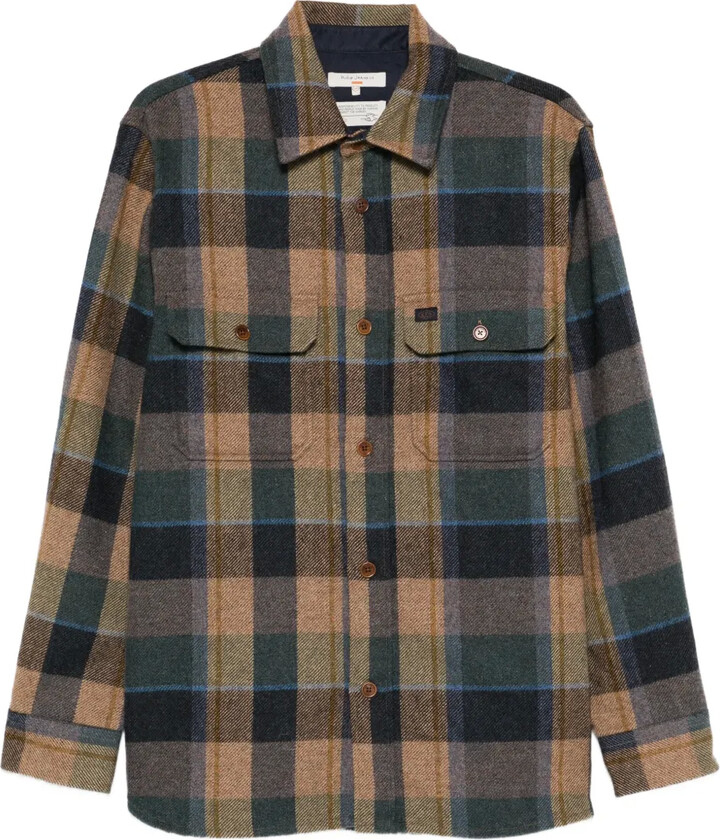 Nudie Jeans Robban plaid long-sleeve shirt
