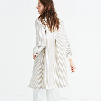 Madewell Striped Outpost Trench Coat