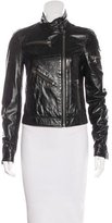 Thumbnail for your product : Dolce & Gabbana Leather Zip-Front Jacket