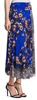 Thumbnail for your product : Fuzzi Vintage Floral Patch Maxi Skirt