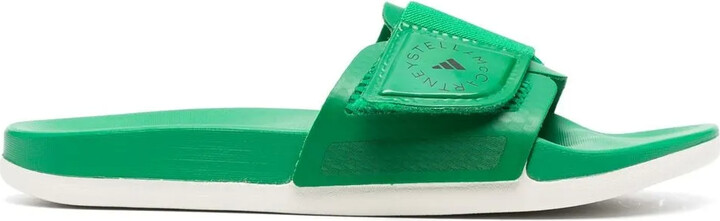 adidas by Stella McCartney Logo Touch-Strap Sliders