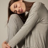 Thumbnail for your product : Love & Lore Azalea Pajama Set, Heather Grey Stripe XL