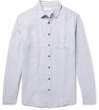 Onia Abe Striped Slub Linen Shirt