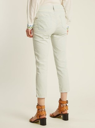 The Great The Fellow Striped Cotton Jeans - Light Denim