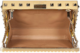 Thumbnail for your product : Valentino Metal Minaudière Clutch in Platino
