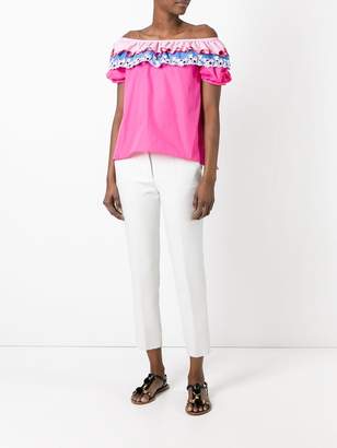 Peter Pilotto embroidered off the shoulder top