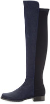 Thumbnail for your product : Stuart Weitzman 50/50 Pindot Over-the-Knee Boot, Nice Blue
