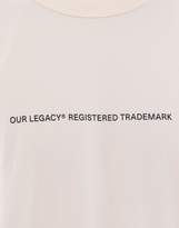 Thumbnail for your product : Our Legacy White Fabric T-shirt