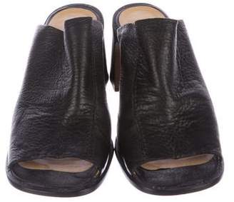 CNC Costume National Leather Slide Sandals