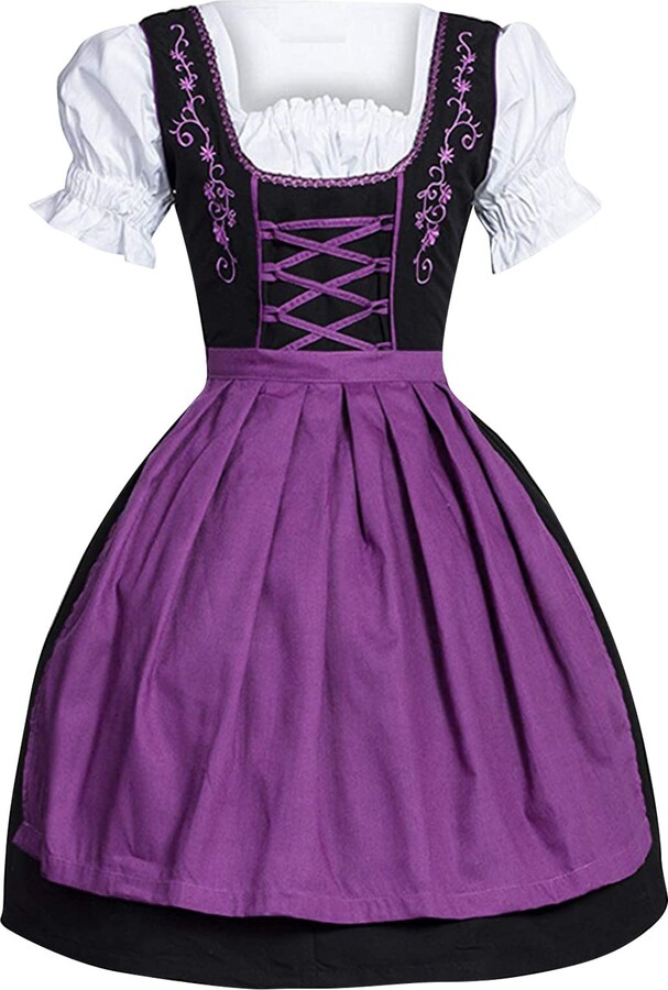 Mädchen Dirndl Set - Traditionelles Bayern-Kostüm Für Oktoberfest & Feste