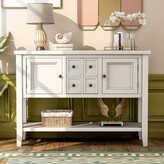Thumbnail for your product : Alcott Hill Retro Style Buffet Sideboard Wood Console Table With Bottom Shelf