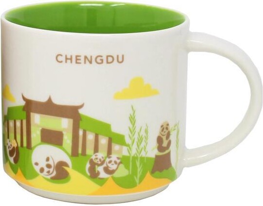 Starbucks You Are Here Series Chengdu Ceramic Mug, 14 Oz
