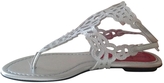 Thumbnail for your product : Cesare Paciotti Silver Leather Sandals