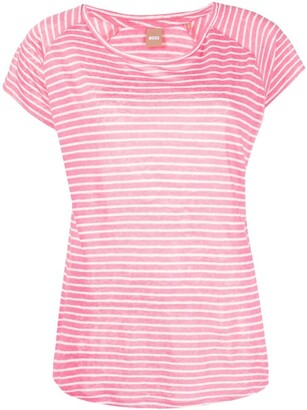 HUGO BOSS linen striped T-shirt