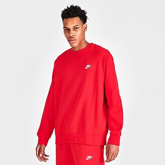 red crewneck sweatshirt nike