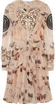 Thumbnail for your product : Givenchy Butterfly-print silk-chiffon dress